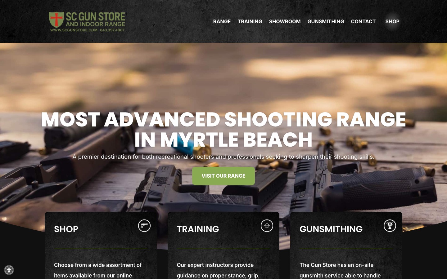 The current homepage
